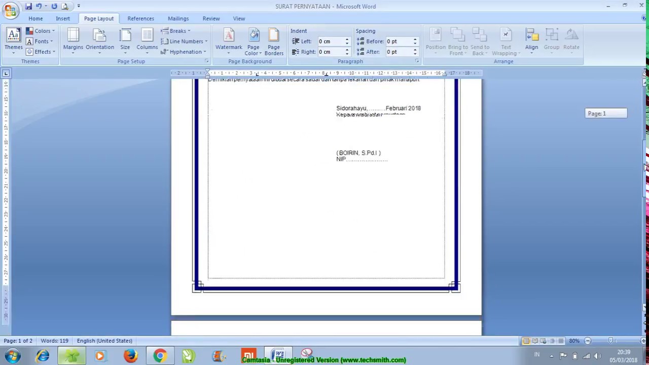  Cara  Membuat  Bingkai  Di  Microsoft  Word  Dengan Benar YouTube