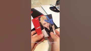 Opening Babymonster Album cards (LOVE IT🩷) #kpop #babymonster #unboxing