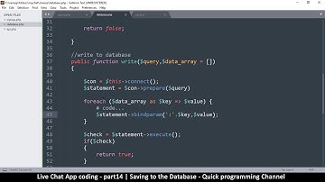 Live chat app | Part14 Saving to Database | Javascript, AJAX, HTML, CSS, JSON, PHP, MYSQL Tutorial