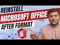 How To Get Microsoft Office Back After Formatting PC How To Reinstall Office Home Student 2021 mp3