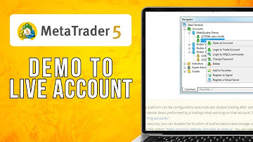How To Switch From Demo To Live Account MT5  (2024) Easy Method