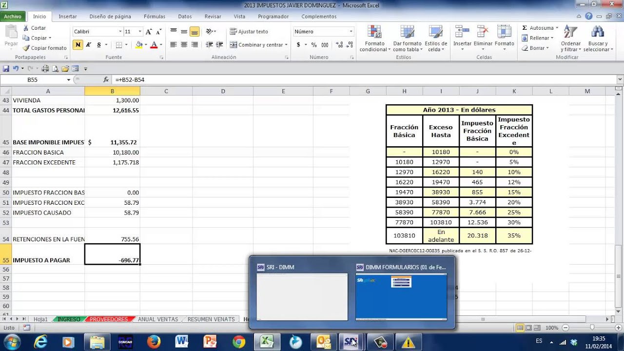 IMPUESTO A LA RENTA 2013 SRI - YouTube