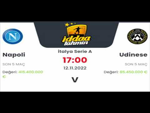 Napoli Udinese İddaa Tahminleri 12 Kasım 2022 #iddaa