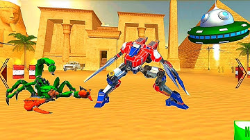 Mech War Robot Scorpion UFO Multiple Transform 2022 #3 - Android iOS Gameplay
