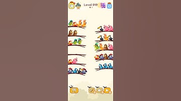 bird sort color game level 549 #games #gameartdesign #gamedesign #gameplay
