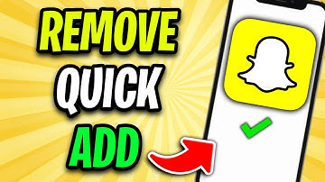 How To Remove Quick Add On Snapchat *UPDATED* | Tutorial (2024)