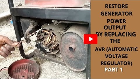 No power in portable Generator... AVR replacement for Brushed Generator(PART 1) #power #Brush