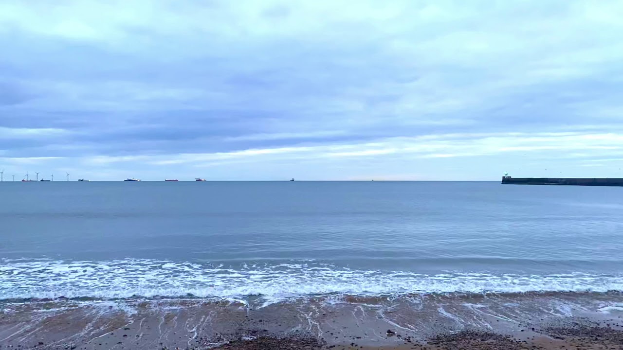 Early morning walk on Aberdeen beach...