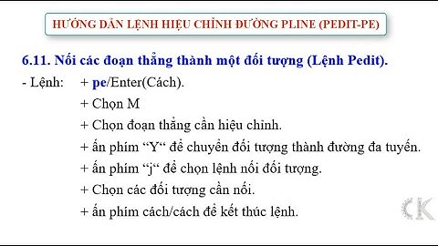 Autocad Tutorial full- Hướng dẫn lệnh hiệu chỉnh đa tuyến (Pedit-pe)