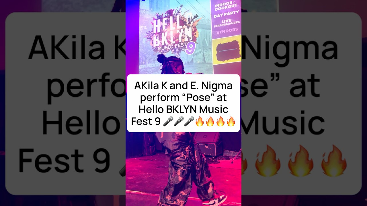 Obejrzyj AKila K and E. Nigma perform #Pose @ Hello BKLYN Music Fest 9 🎤🔥🎤🔥🎤🔥 #akilak #edotnigma #nyc w YouTube Obejrzyj AKila K and E. Nigma perform #Pose @ Hello BKLYN Music Fest 9 🎤🔥🎤🔥🎤🔥 #akilak #edotnigma #nyc w YouTube