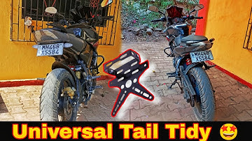 Installed Universal Tail Tidy In Just 199₹ 🤩 Full Installation Video 💯 Easy fitting | NS200 BS6