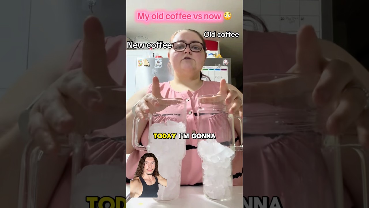 Her Old High Calorie vs New Low Calorie Coffee ☕️! (Fat Loss Coach Reacts) 