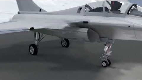 Dassault Rafale b Blender render walk arround