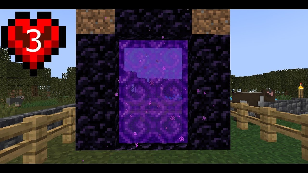 I went to the NETHER in Minecraft Hardcore - YouTube