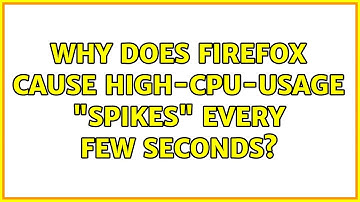 Why does Firefox cause high-CPU-usage "spikes" every few seconds? (5 Solutions!!)