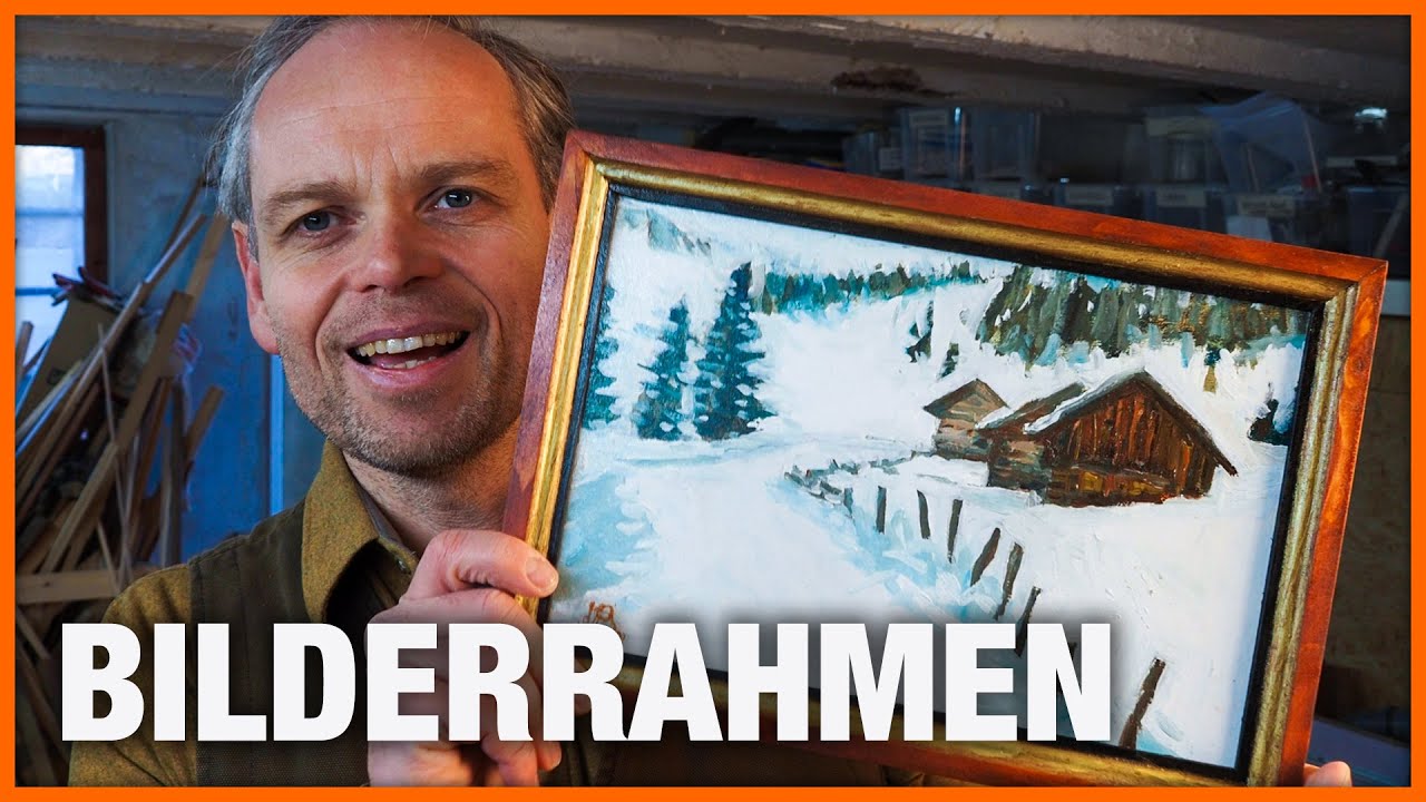 Bilderrahmen ganz einfach selber machen mit der Oberfräse