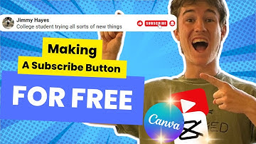 How to make an animated Subscribe Button with Canva & CapCut for FREE