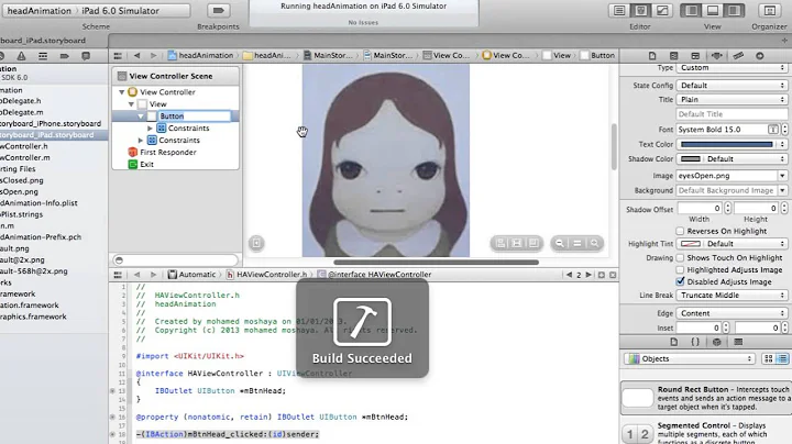 Animating a UIButton - IOS development tutorial