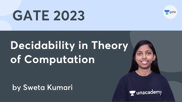 Decidability in Theory of Computation | GATE 2023 | Sweta Kumari