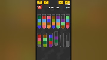 #new Water Color Sort Puzzle level 296 #WaterColorSortPuzzle #game #games
