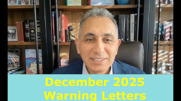 Warning Letters CGMP Compliance observations – December 2025