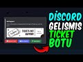 DİSCORD 3 DAKİKADA GELİŞMİŞ TİCKET BOTU KURULUMU - TİCKET BOTU