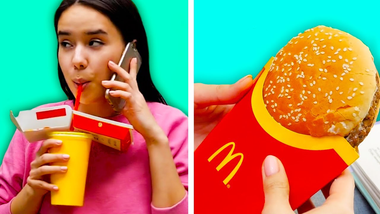 27 SMART FAST FOOD HACKS - YouTube