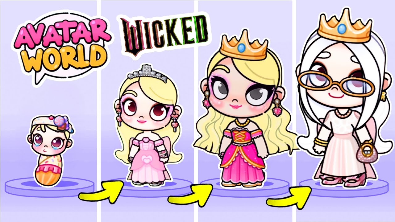 ¡FÁCIL! EVOLUCIÓN de GLINDA de Wicked en Avatar World 🌍 | PAZU