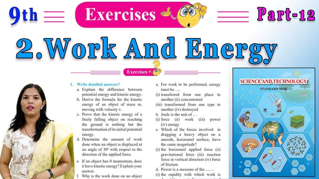 Exercises 9th Science | Chapter 2 | Work and Energy | Part 12 | NCERT ...