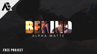 After Effects Tutorial: Text Inside Video Alpha Matte (Free Project)