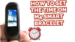 HOW TO SET THE TIME ON M4 SMART BRACELET | TUTORIAL | ENGLISH screenshot 5