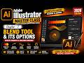👉 Adobe Illustrator Master Class 2026 | Chapter 7 - Blend Tool & Its Options (English)
