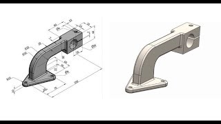 Solidworks Ex. Tutorial 8:  Exercise for Beginners