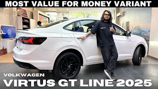 Volkswagen Virtus GT Line 2025 | MOST VFM VARIANT ONLY@14.07 LAKHS | Full review 😍🔥