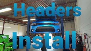 Headers Install FIRST START UP  2019 Dodge Charger RT stainless power headers by stainless works