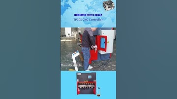 RONGWIN Guides you WD67K-50T/1600 TP10S torsion bar CNC press brake hemming die testing