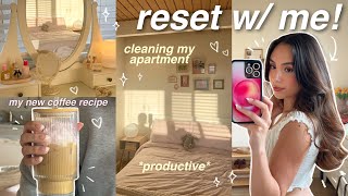 RESET W/ ME 🫶🏼 cleaning my apartment, productivity, packing, etc