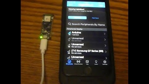 Arduino Nano 33 BLE Sense (Connecting to an iPhone)