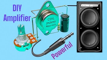 DIY Powerful Amplifier with 2n3055 Transistor #shorts #diy #amplifier