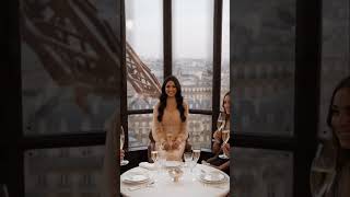 Eiffel Tower Date Night Look in Paris 💛 #shorts #paris #eiffeltower