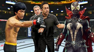 Crazy Fight 🔥🐉Bruce Lee vs. Girl Spawn - EA Sports UFC 4