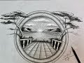 تعليم رسم ثلاثي الابعاد بالرصاص سهل وبسيط جدا How To Draw A 3D Easy 