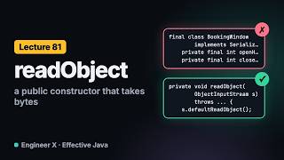 Java readObject Defensively: Stop Forged and Stolen-Reference Attacks | Effective Java L81