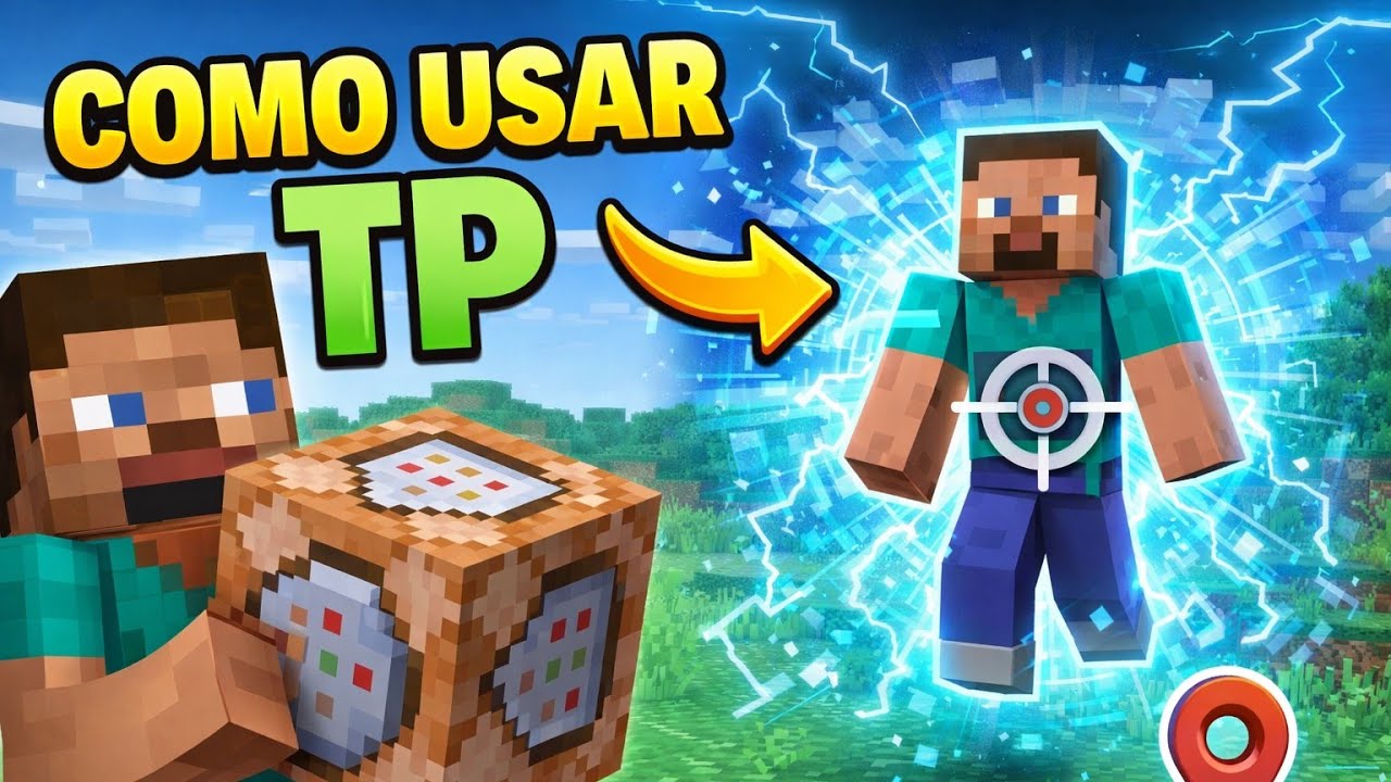 COMO USAR TP USANDO COMMAND BLOCK NO MINECRAFT BEDROCK!!! - YouTube