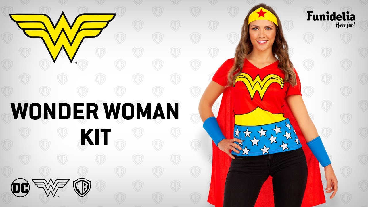 🔥WONDER WOMAN Costume Kit by Funidelia ⚔- Officially licensed Warner Bros