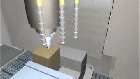 Advanced Virtual Manufacturing Lab - Machining a part on the virtual machine