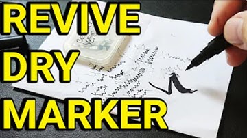 How to Fix a Dried Out Marker Easily Step by Step #markers