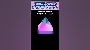 Animated Pyramid Using HTML and CSS #animated #pyramid #htmlandcss