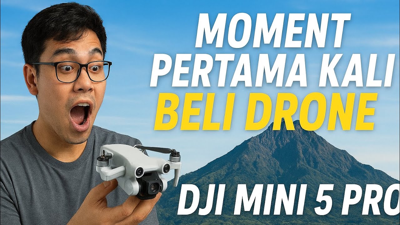 MOMENT PERTAMA KALI UNBOXING DRONE DJI MINI 5 PRO UNTUK BIKIN KONTEN DIGUNUNG ❗️❗️❗️