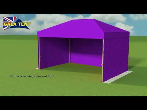 3m x 4.5m How To Erect A Purple Gala Tent Pro-50 Gala Shade Gazebo Assembly Instructions